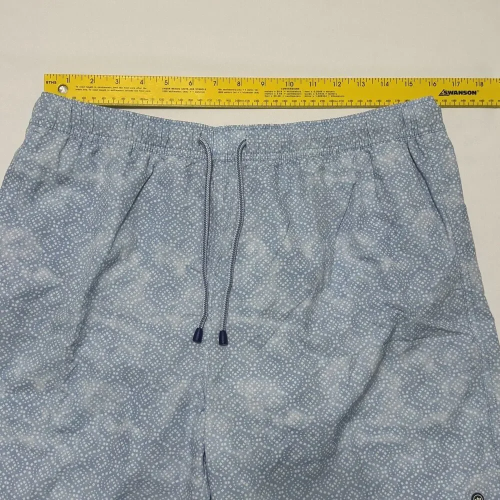 Peter Millar Trunks Mens Large Blue Crown Swimming Surfing Logo With Koozie NWT
